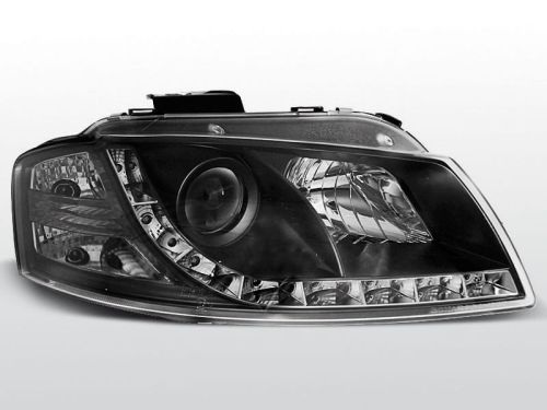 Lampy przednie AUDI A3 8P 05.03-03.08 DAYLIGHT BLACK