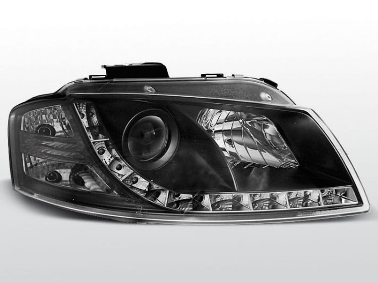 Lampy przednie AUDI A3 8P 05.03-03.08 DAYLIGHT BLACK