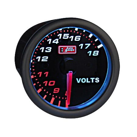 Auto Gauge SMOKE Voltmeter - Woltomierz