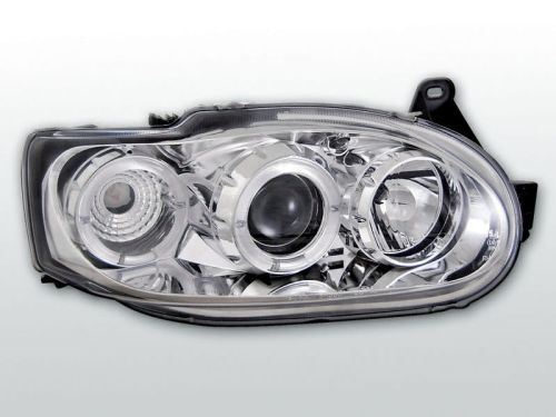 Lampy przednie FORD ESCORT MK7 02.95-00 ANGEL EYES CHROME