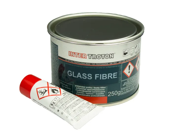 Troton Glass Fibre - Szpachlówka z włóknem szklanym 250gr + utwardzacz