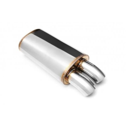 Tłumik końcowy eliptyczny RM Motors E104 2x76mm