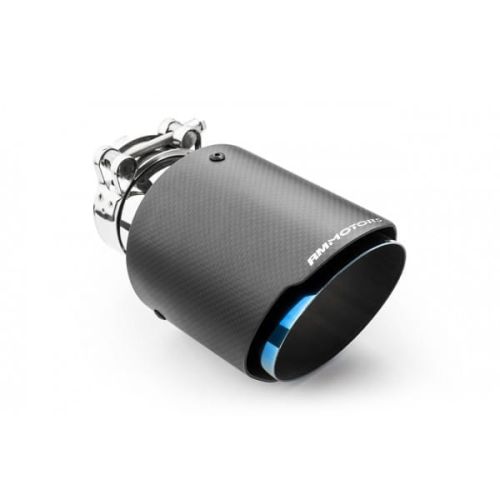 Końcówka wydechu RM Motors Carbon Mat 76mm - 101mm / 4" Opalana