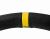 Kierownica sportowa zamszowa Slide 350mm Yellow Stripe płaska
