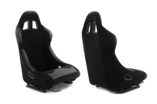 Monza Race Plus Black - Fotel sportowy welur