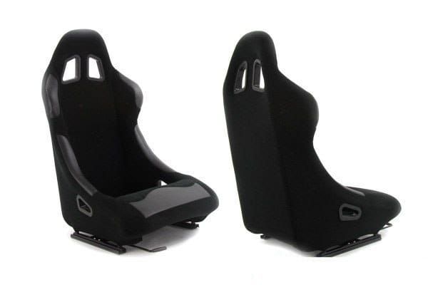 Monza Race Plus Black - Fotel sportowy welur