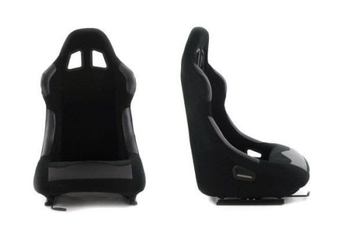 Monza Race Plus Black - Fotel sportowy welur
