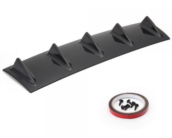 Universal Shark Fin Lip Spoiler - Uniwersalny dyfuzor tylny (5 żeber)