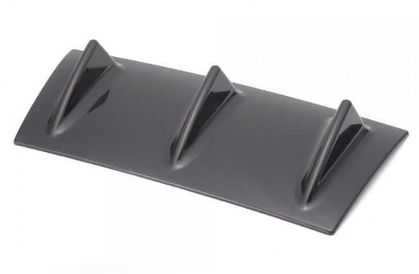 Universal Shark Fin Lip Spoiler - Uniwersalny dyfuzor tylny (3 żebra)