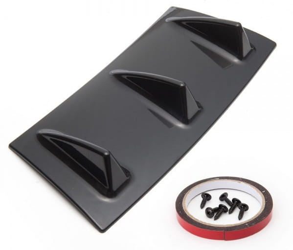 Universal Shark Fin Lip Spoiler - Uniwersalny dyfuzor tylny (3 żebra)