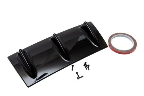 Universal Shark Fin Lip Spoiler - Uniwersalny dyfuzor tylny (3 żebra)