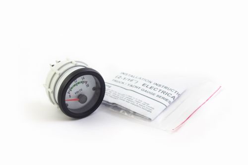 Wskaźnik dodatkowy woltomierz - Auto Gauge VDO White Voltmeter 52mm