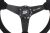 Slide Suede Steering Wheel Silver 350mm - Zamszowa kierownica sportowa z odsadzeniem 20mm srebrny pasek pp-kr-055