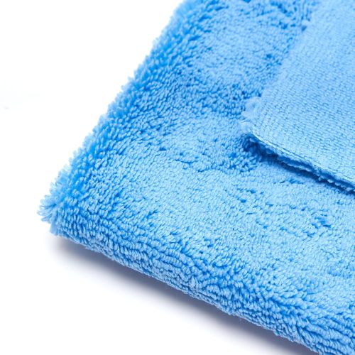 Edgeless Blue Microfiber Towel 40x40 - Bezszwowy ręcznik z mikrofibry 380g/m2