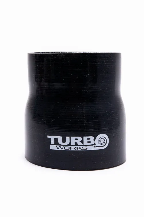 Silikonowa redukcja prosta TurboWorks Black 80-89mm