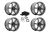 Zestaw Japan Racing JR3 16x8 ET25 4x100/108 Gun Metal + akcesoria