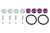 Epman Zapinki Uchwyty Zderzaka Klapy Quick Release Purple