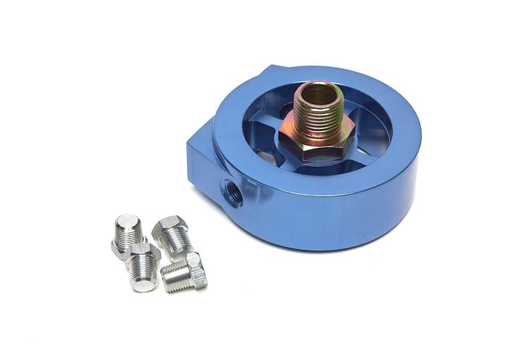 Auto gauge Oil Filter Adapter Blue - Adapter (podkładka) filtra oleju