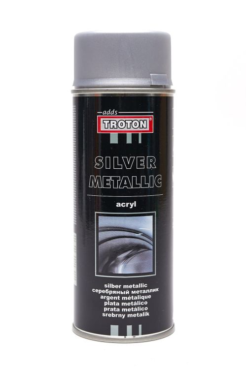 Lakier akrylowy srebrny metalik w sprayu - addsTroton Silver Metallic Acryl Spray 400ml