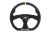 Slide Leather Steering Wheel Yellow 350mm - Skórzana kierownica sportowa z odsadzeniem 25mm czarna
