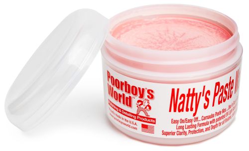 Poorboy's World Natty's Paste Wax Red 227g - Twardy wosk do lakieru