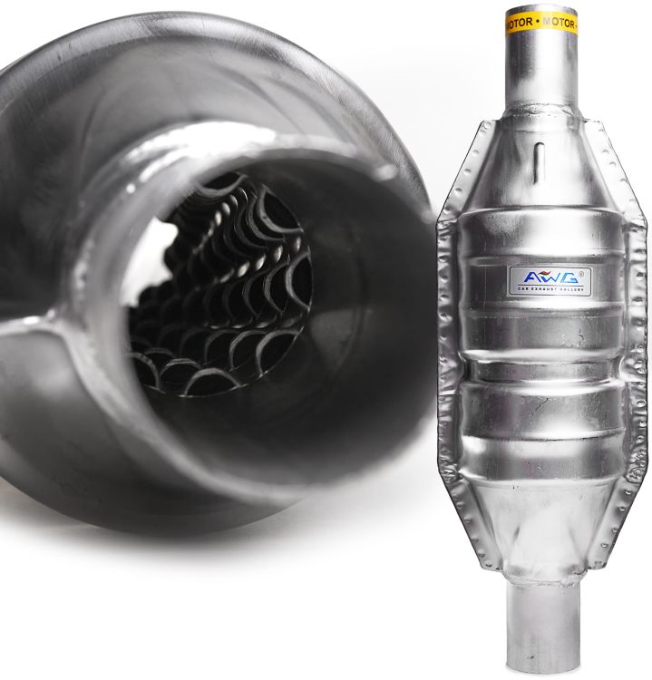 AWG Przelotowa strumienica łuskowa wydechu w obudowie katalizatora