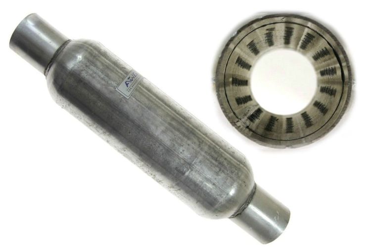 Tłumik środkowy przelotowy AWG Ø(fi) 65mm (2,5")