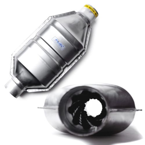 AWG Przelotowa strumienica łuskowa wydechu w obudowie katalizatora ⌀45mm