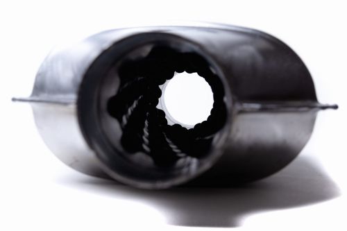 AWG Przelotowa strumienica łuskowa wydechu w obudowie katalizatora ⌀55mm