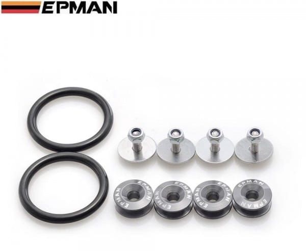 Zapinki Uchwyty Zderzaka Klapy szare - EPMAN Quick Release Fender Washer ​Fasteners
