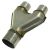 Turboworks Y-Pipe trójnik wydechu 3-3" (76x76mm)