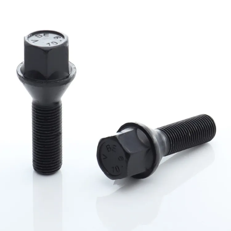 Komplet Czarnych Śrub Do Kół  M12x1.5 x28mm Japan Racing