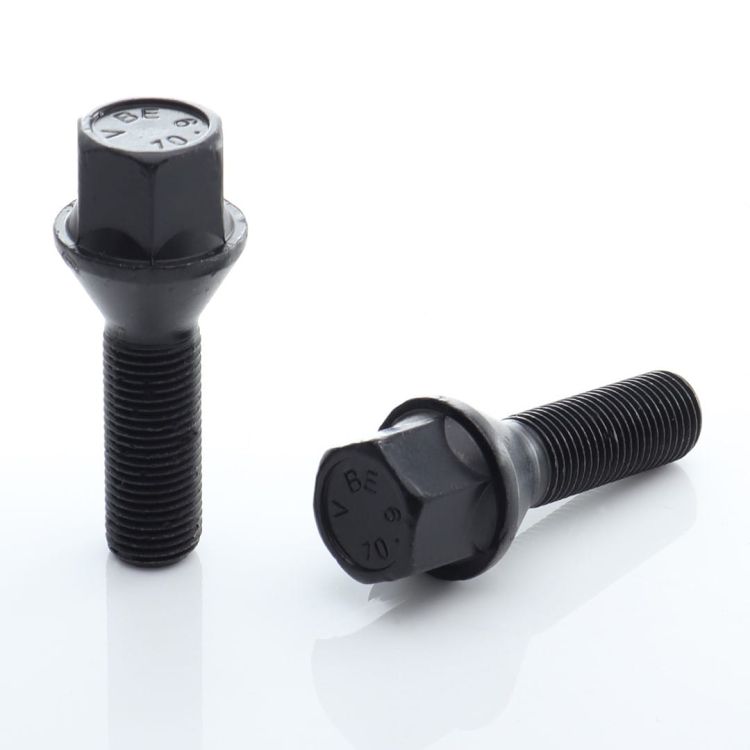 Komplet Czarnych Śrub Do Kół  M14x1.5 x55mm Japan Racing