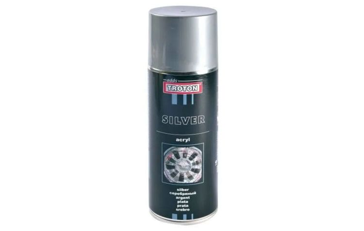 Lakier akrylowy srebrny - Troton Silver Spray 400ml