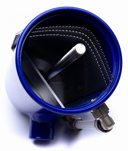 ProPerfekt Oil Catch Tank – Niebieski Separator Oleju (Bez Filtra) | Uniwersalny Zbiornik Odmy