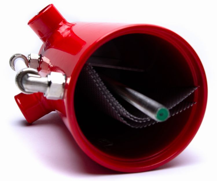 ProPerfekt Oil Catch Tank – Czerwony Separator Oleju (Bez Filtra) | Uniwersalny Zbiornik Odmy