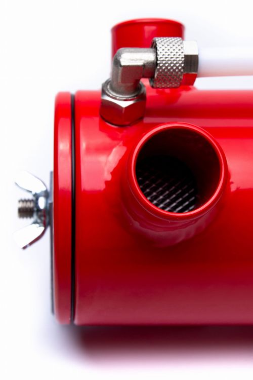 ProPerfekt Oil Catch Tank – Czerwony Separator Oleju (Bez Filtra) | Uniwersalny Zbiornik Odmy