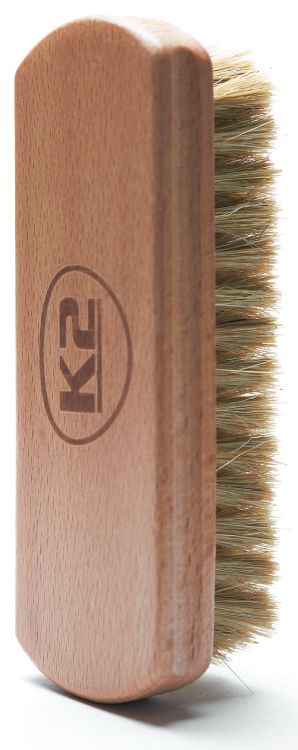 Szczotka do Czyszczenia Skóry z Naturalnym Miękkim Włosiem - K2 Auron Soft