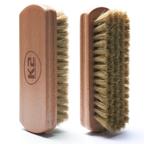 Szczotka do Czyszczenia Skóry z Naturalnym Miękkim Włosiem - K2 Auron Soft