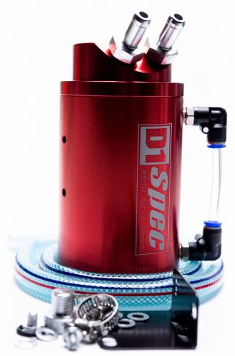 D1Spec Oil Catch Tank 9 mm Red – Uniwersalny Zbiornik Oleju na Odmę