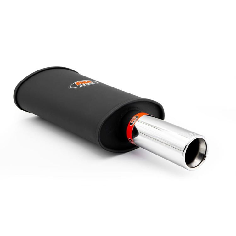 Sportowy tłumik wydechowy z pojedynczą końcówką ozdobną RM Motors RM112 76mm