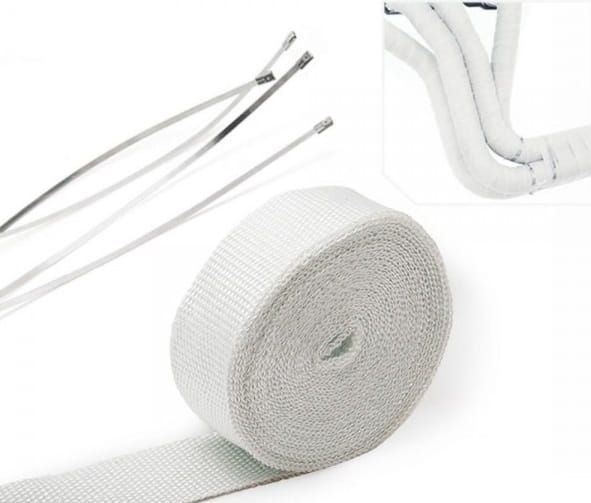 Epman Exhaust Termal Wrap 50mm x 1,5mm - Taśma / biały bandaż termiczny wydechu