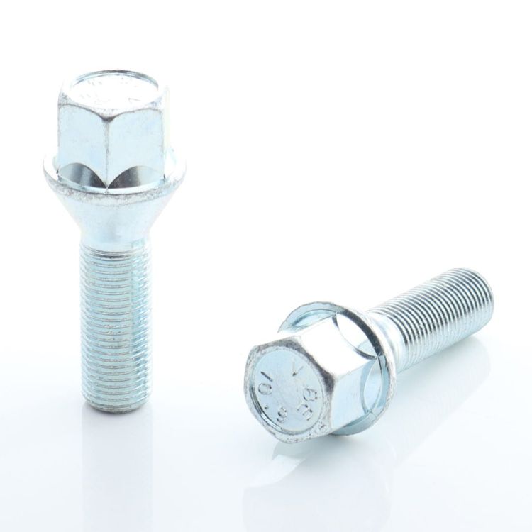Komplet Srebrnych Śrub Do Kół M14x1.5 x55mm Japan Racing (10 sztuk)