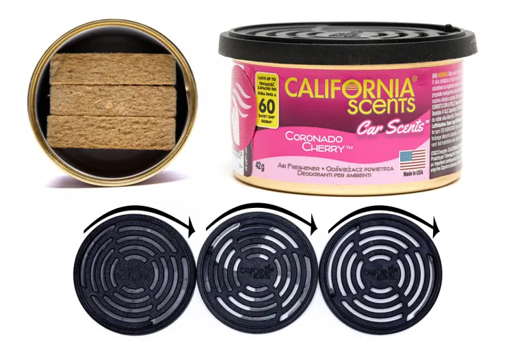 Zestaw 4x California Scents Car Scent Coronado Cherry - Zapach wiśnia