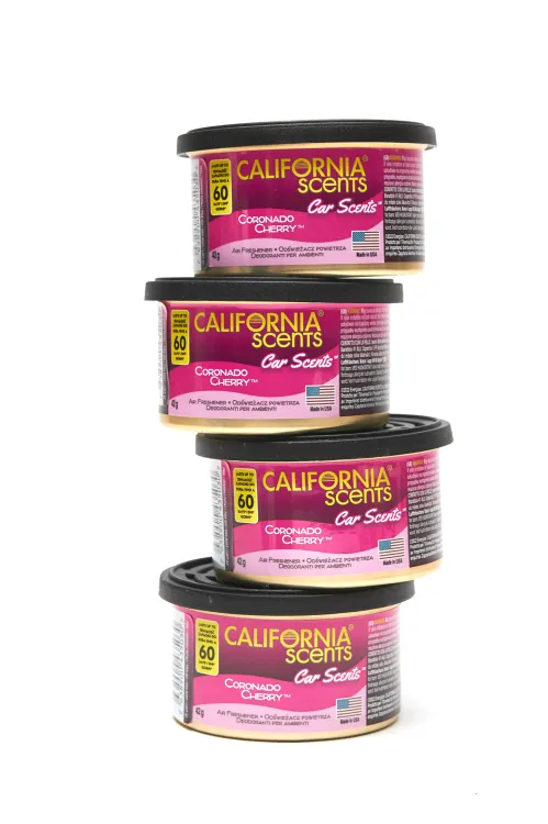 Zestaw 4x California Scents Car Scent Coronado Cherry - Zapach wiśnia