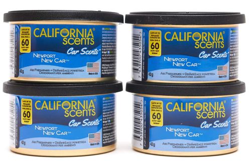 Zestaw 4x California Scents Car Scent Newport New Car - Zapach nowy samochód