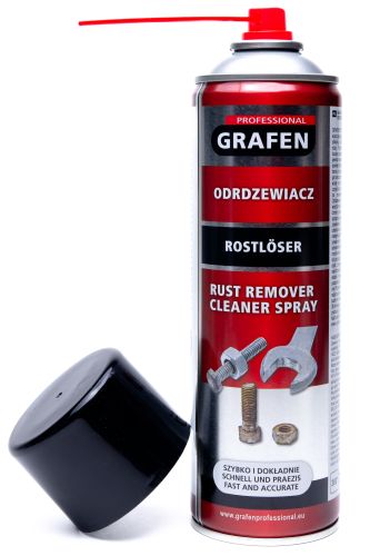 Zestaw 5x Odrdzewiacz w sprayu - Grafen Professional Rust Remover Cleaner Spray 500ml