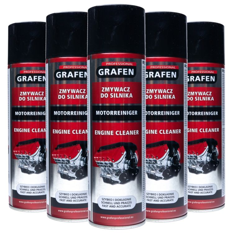 Zestaw 5x Środek do odtłuszczania / zmywacz do silnika - Grafen Professional Engine Cleaner Spray 500ml