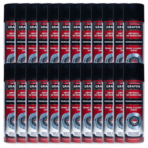 Zestaw 24x Środek Odtłuszczania Zmywacz Hamulców Grafen Brake Cleaner Spray 500ml