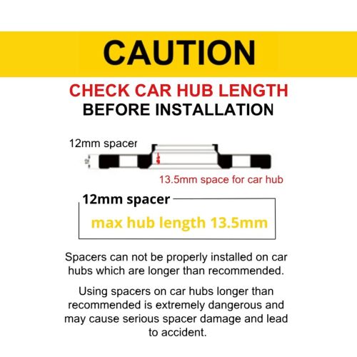 Dystanse kół / Adaptery - Japan Racing Grubość 12mm - Rozstaw 5x120 - Średnica otworu 72,6mm
